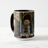 Innere des Petersdom, Rom Tasse (Vorderseite Links)