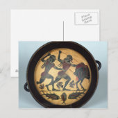 Innere einer Tasse Postkarte (Vorne/Hinten)
