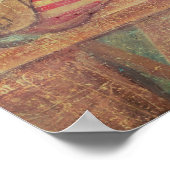 Innere eines Gasthauses, Detail der Backgammon-Spi Poster (Ecke)