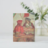 Innere eines Gasthauses, Detail der Backgammon-Spi Postkarte (Stehend Vorderseite)