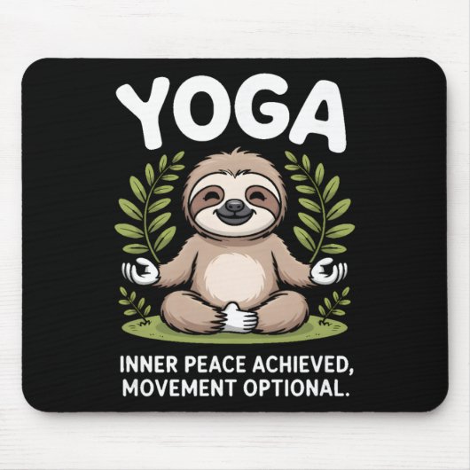 Innere Frieden Erreichte Bewegung Optional Yoga Fa Mousepad (Vorne)