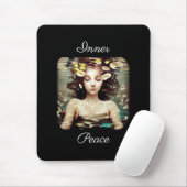 Innere Friedensfrau unter Wasser, | AI Artwork Mousepad (Mit Mouse)
