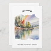 Innere Friedensnachweiskarte Feiertagskarte (Vorne/Hinten)