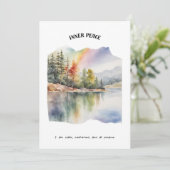 Innere Friedensnachweiskarte Feiertagskarte (Stehend Vorderseite)