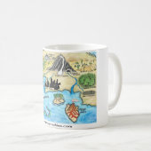 Innere Geografie-Karten-Tasse Kaffeetasse (VorderseiteRechts)