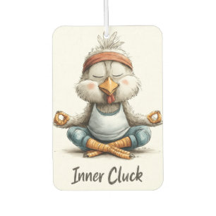 Innere Glucke Huhn Meditation Lustige Yoga Tier Autolufterfrischer