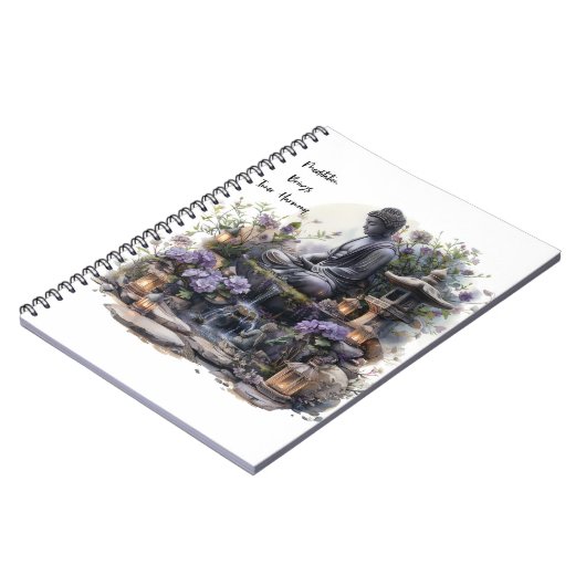 Innere Harmony Buddha Spiral Foto Notebook Notizblock (Linke Seite)