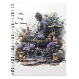 Innere Harmony Buddha Spiral Foto Notebook Notizblock
