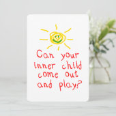 Innere KinderParty Einladung (Stehend Vorderseite)