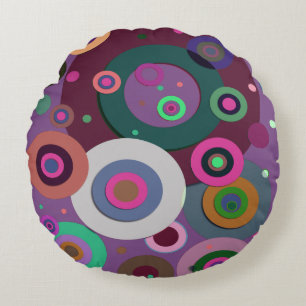 Innere Kreise #12 Rundes Kissen