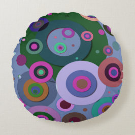 Innere Kreise Nr. 11 Rundes Kissen