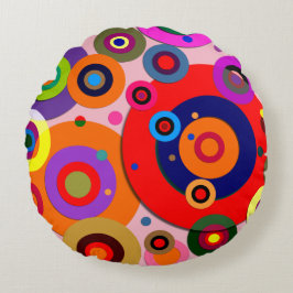 Innere Kreise Nr. 18 Rundes Kissen