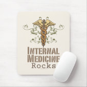 Innere Medizin schaukelt Caduceus Mousepad (Mit Mouse)