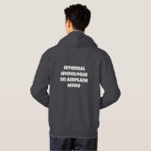 Innere Monolog im Flugmodus-Text Hoodie (Schwarz voll)
