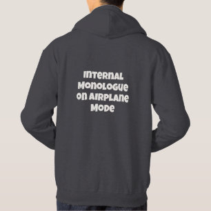 Innere Monolog im Flugmodus-Text Hoodie