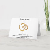 "Innere Musik" Rumi Gruß-Karte Karte (Rückseite)