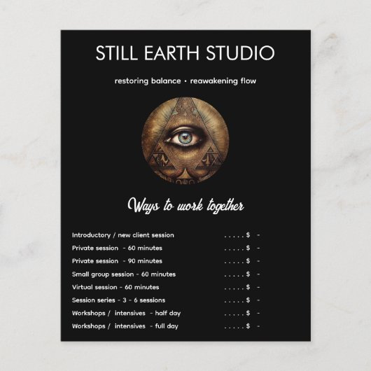 Innere Oracle | Drittes Auge Design Flyer (Vorne)