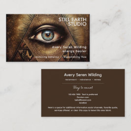 Innere Oracle | Drittes Auge Design Visitenkarte