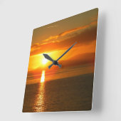 Innere Passage Sonnenuntergang Quadratische Wanduhr (Winkel)