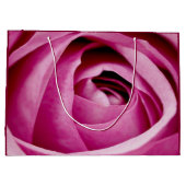 Innere Petalen der Rose Bud Große Geschenktüte (Rückseite)