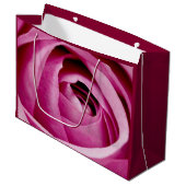 Innere Petalen der Rose Bud Große Geschenktüte (Vorderseite Schrägansicht)