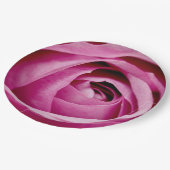 Innere Petalen der Rose Bud Pappteller (Schrägansicht)