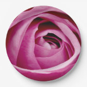 Innere Petalen der Rose Bud Pappteller (Vorderseite)