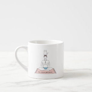 Innere Ruhe, äußere Katze Espressotasse