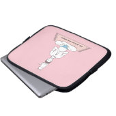 Innere Ruhe, äußere Katze Laptopschutzhülle (Vorne Knopf)