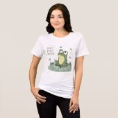 Innere Ruhe Meist Frosch 🐸 Funny Zen Design Tri-Blend Shirt (Vorderseite voll)