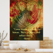 Innere Song-Rumi und poetische Kunst Poster (Küche)