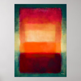 Innere Strahlkraft – Himmlische Farbflächen Abstra Poster