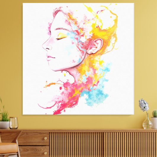 Innere Strahlung Leinwanddruck (Insitu (Wohnzimmer))