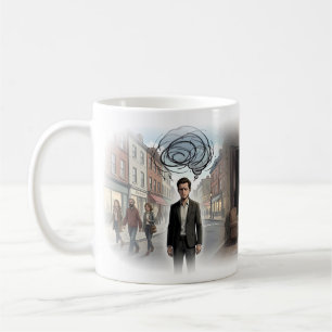 Innere Sturm vor dem ruhigen Raum Kunstbecher Kaffeetasse