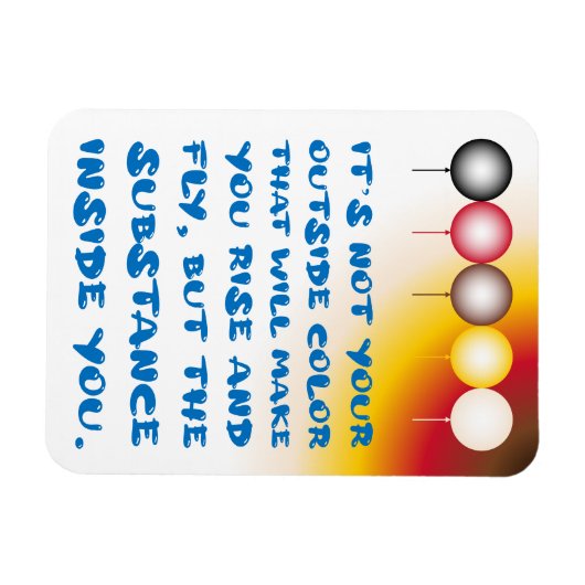 Innere Substanz einer externen Farbe Magnet (Horizontal)