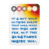 Innere Substanz einer externen Farbe Magnet (Vertikal)