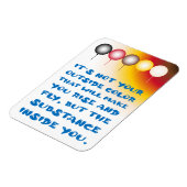 Innere Substanz einer externen Farbe Magnet (Linke Seite)