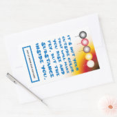 Innere Substanz einer externen Farbe Rechteckiger Aufkleber (Umschlag)