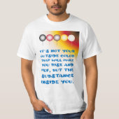 Innere Substanz einer externen Farbe T-Shirt (Vorderseite)