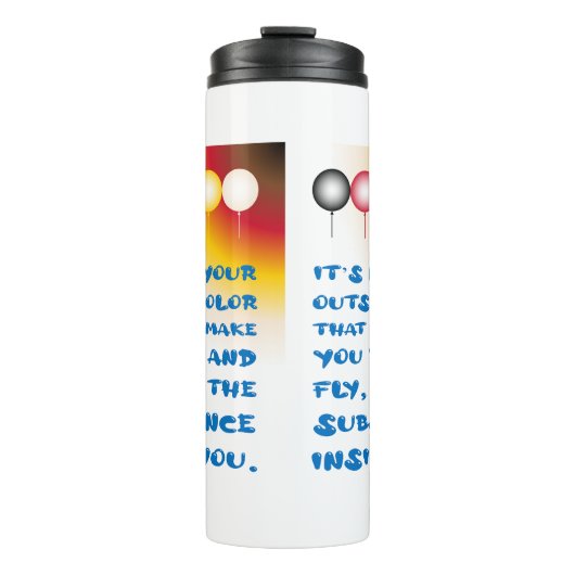 Innere Substanz einer externen Farbe Thermosbecher (Vorderseite)