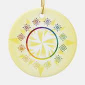 Innere Weihnachten 2019 - Sternenkreis Keramik Ornament (Vorne)