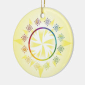 Innere Weihnachten 2019 - Sternenkreis Keramik Ornament (Links)