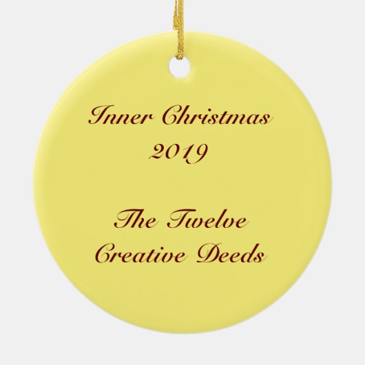 Innere Weihnachten 2019 - Sternenkreis Keramik Ornament (Hinten)