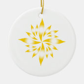 Innere Weihnachtsstern #7 Keramik Ornament (Vorne)