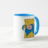 Innerei-Schwein in einer Decke Tasse (VorderseiteRechts)