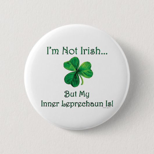 Inneren Kobold-St Patrick Tagesknopf Button (Vorderseite)