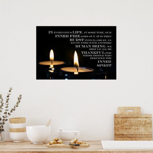 Innerer Flammendruck Poster (Küche)