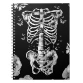 Innerer Frieden, Brustkorb mit Mohnblumen Notizblock (Vorderseite)