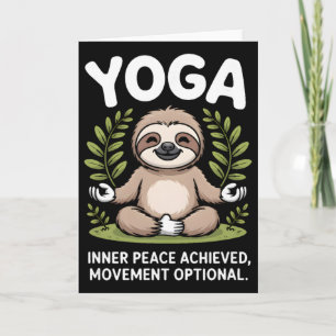 Innerer Frieden erreicht Bewegung Optional Yoga Fa Karte