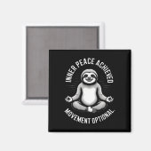 Innerer Frieden erreicht Bewegung Optional Yoga Fa Magnet (Vorderseite/Rückseite)